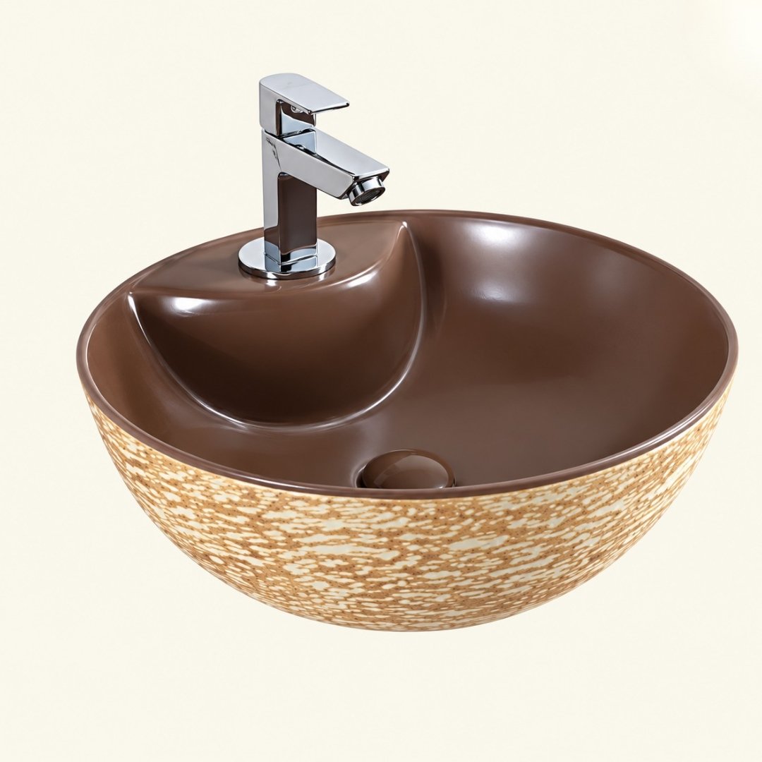 Sonet MAC ROUND 001, table top basin (view 2)